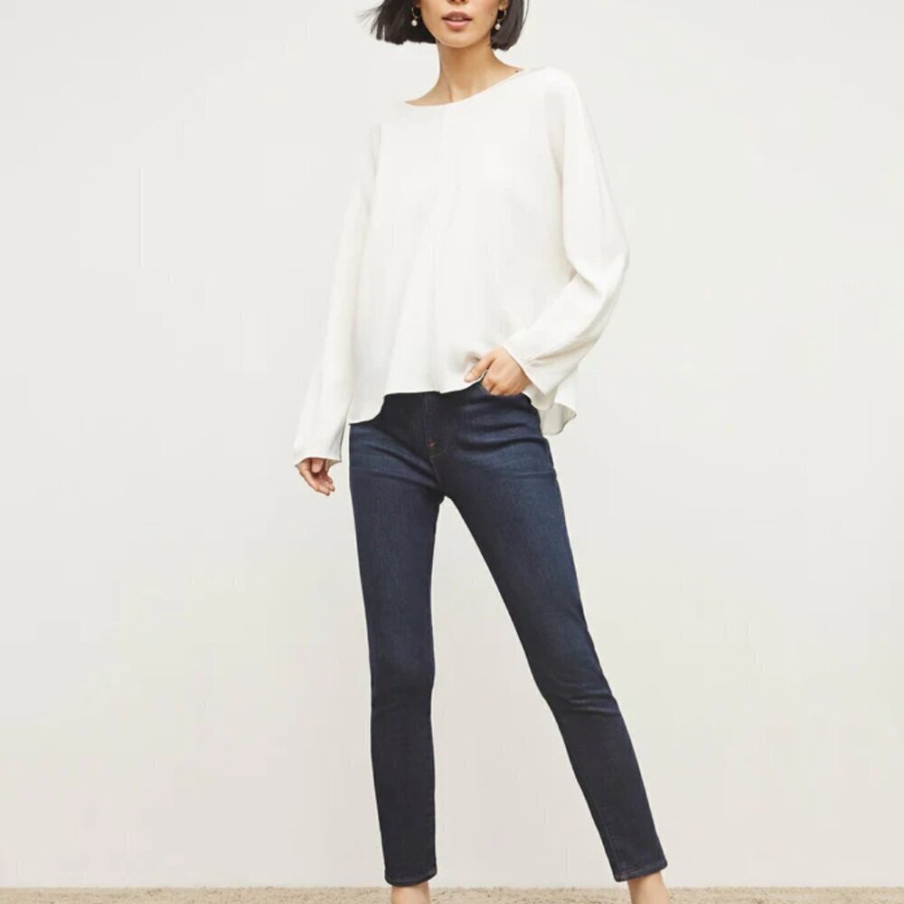 FRAME Le High Skinny Crop Jeans – Size 28 (Samira Wash)